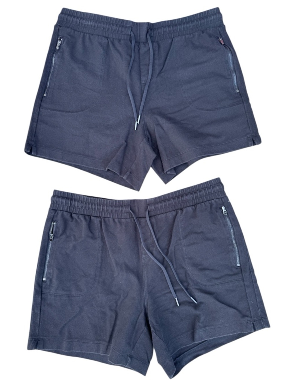 Athletic Works Commuter Black Drawstring Elastic Waist Shorts, Medium 8-10 Lot 2